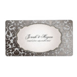 PixDezines platinum flora damask/DIY background labels
