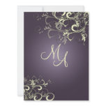 PixDezines Plum+Cream Swirls/aubergine Custom Announcement