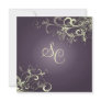 PixDezines plum cream swirls Custom Invitation