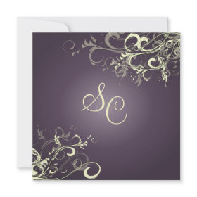 Cream Swirls Wedding Invitation Cream Swirls Wedding Invitation