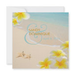 PixDezines Plumeria Lei /beach/starfish tropical Personalized Invite