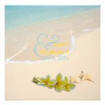PixDezines Plumeria Lei /beach/starfish tropical Personalized Announcements