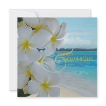 PixDezines Plumeria Lei /beach/tropical wedding Invitation