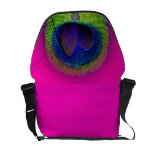 PixDezines Psychedelic Peacock/cobalt blue+emerald rickshaw messenger bags