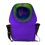 PixDezines Psychedelic Peacock/cobalt blue+purple rickshaw messenger bags