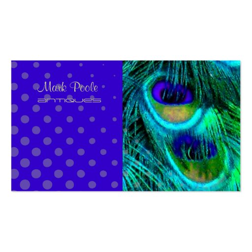 PixDezines Psychedelic Peacock, Customize It! Business Cards