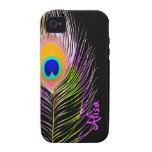 PixDezines Psychedelic Peacock/diy color iPhone 4/4S Cover
