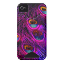 PixDezines Psychedelic Peacock, hot pink Iphone 4 Id Case