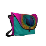 PixDezines Psychedelic Peacock rickshaw messenger bags