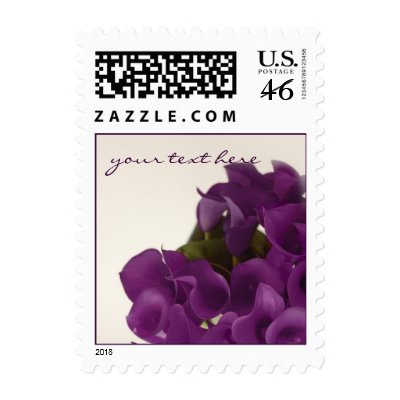 PixDezines Purple Calla Lily/Fall Wedding Stamp