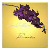 PixDezines Purple Orchid/golden Announcements