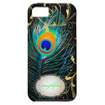 PixDezines pzazz peacock plume+filigree swirls iPhone 5 Case