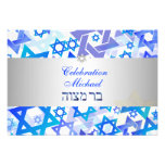 PixDezines reception bar mitzvah/blue/silver invitations