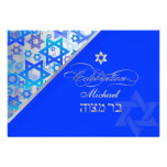 PixDezines reception bar mitzvah/blue/silver invitations