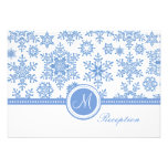 PixDezines reception blue ice/snowflakes invitations