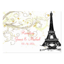 PixDezines Reception Card La Tour Eiffel Business Cards