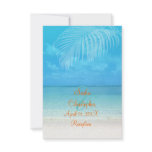 PixDezines reception/rsvp tropical beach invitations
