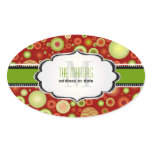 PixDezines Red+Green Christmas Ornaments Sticker