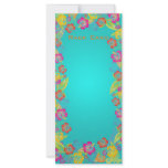 PixDezines retro bold hibiscus/diy backgrond Custom Rack Cards