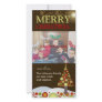 PixDezines Retro Christmas Ornaments Tree Picture Card
