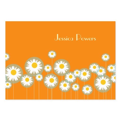 PixDezines retro daisies/diy background color Business Cards