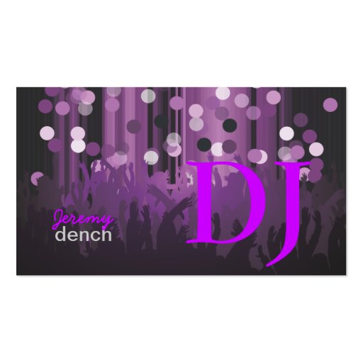 PixDezines Retro DJ+dance hall Business Card Templates