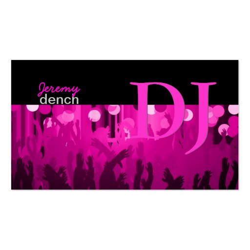PixDezines Retro DJ+dance hall Business Card Template