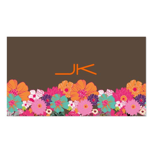PixDezines Retro Floral ~ Alegre/diy background Business Card