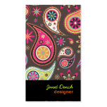 PixDezines Retro Paisley Business Cards