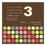 PixDezines Retro Polka Dots/DIY background Custom Announcements