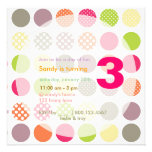 PixDezines Retro Polka Dots/DIY background Custom Announcements