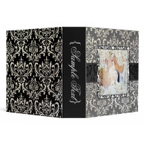 PixDezines Rossi Damask, Our Wedding Photos 3 Ring Binder