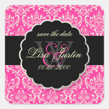 PixDezines Rossi Damask/Pink Sticker
