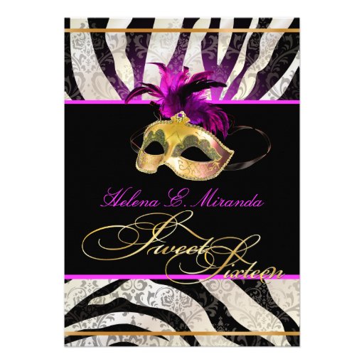 PixDezines Rossi Sweet 16 Masquerade/DIY color!! Custom Invitation