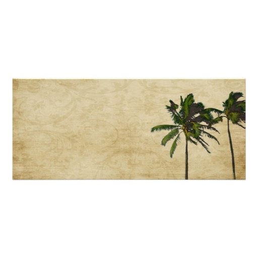 PixDezines rsvp Boarding Pass/vintage twin palms Custom Announcements