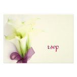 PixDezines rsvp Calla lily bouquet Custom Invitation