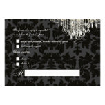 PixDezines rsvp crystal chandelier+Baroque Damask Invitations
