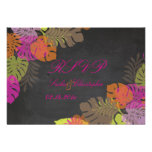 PixDezines rsvp luau/monstera/rustic charm invitations
