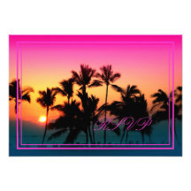 PixDezines rsvp Sunset at A-Bay Custom Invites