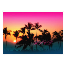 PixDezines rsvp Sunset at A-Bay Personalized Announcements