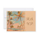 PixDezines rsvp Vintage Beach Scence/Aloha/Luau invitations
