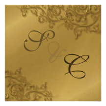 PixDezines rustic silver swirls Personalized Invites