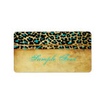 PixDezines Safari, blue cheetah labels
