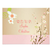 PixDezines Sakura, RSVP for 5x7 invitations