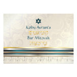 PixDezines silk talit/Stylish Bar Mitzvah/gold invitations