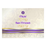 PixDezines silk talit/Stylish Bar Mitzvah/gold invitations