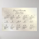 PixDezines Snowflakes, seating chart by Alpha Print