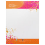 PixDezines Sorbet Swirls+removable art deco rings Custom Letterhead