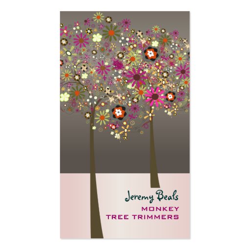 PixDezines Spring Blooms/DIY color!! Business Cards (front side)