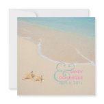 PixDezines Starfish + beach/tropical wedding Personalized Announcements